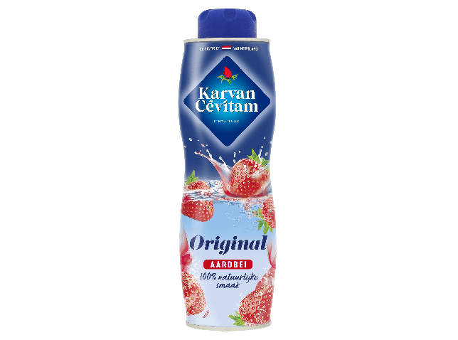 Vruchtenlimonadesiroop Aardbei Fles