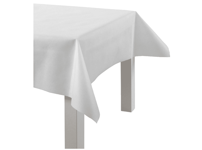 Nappe en imitation tissu 125 cm x 10 m 70 g/m² Blanc