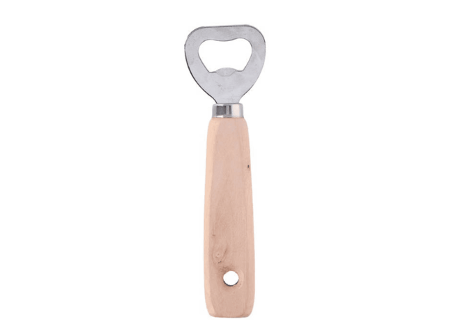 Flesopener Hout 14 x 4 x1,7 cm