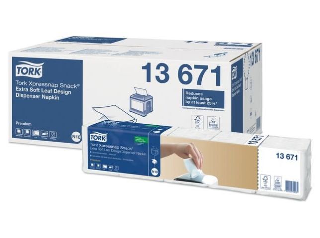 Tork Premium Extra Soft - serviette - blanc - Taille 21.6 x 21.6 cm (pack de 500)