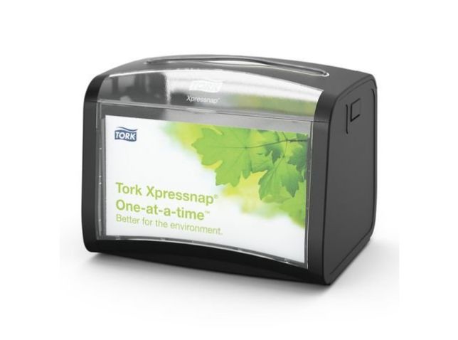 Xpressnap Tabletop Servetdispenser, 155 x 201 x 150 mm, Plastic, Zwart