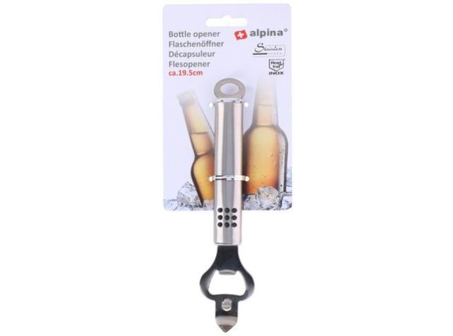 Flesopener, 19.5 cm, RVS, PP