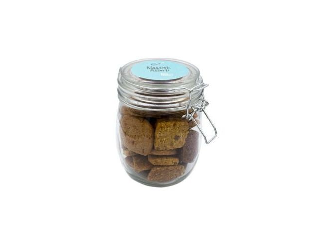 De Koekfabriek Koekjes Mix Weckpot, 4 smaken, Chocolate Chip, Kaneel, Havermout Gember, Hazelnoot Speculaas