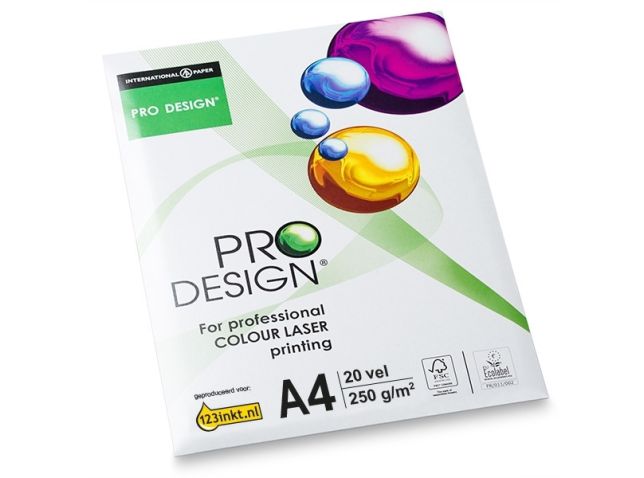 Papier Pro-Design 1 paquet de 20 feuilles A4 - 250 grammes