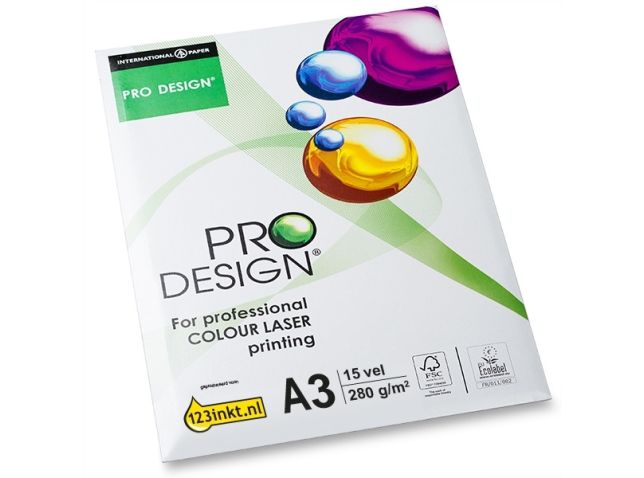 Papier Pro-Design 1 paquet de 15 feuilles A3 - 280 grammes