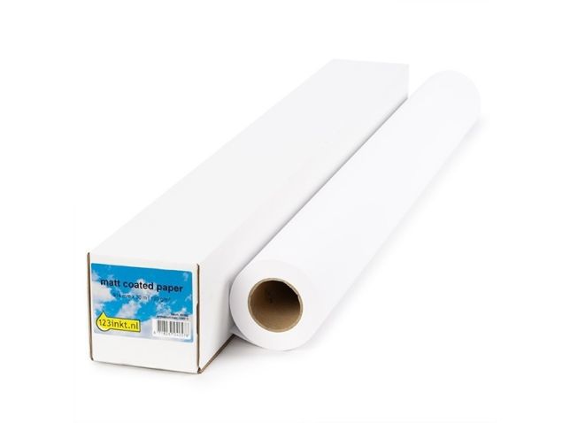 123inkt Matt Coated paper roll 914 mm (36 inch) x 30 m (120 grams)