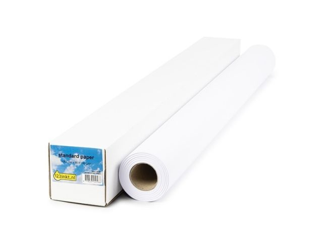 Rouleau de papier standard 123inkt 1067 mm (42 pouces) x 50 m (80 grammes)