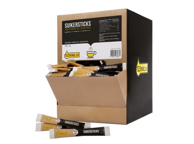 123inkt sucres en sachets (500 pièces)