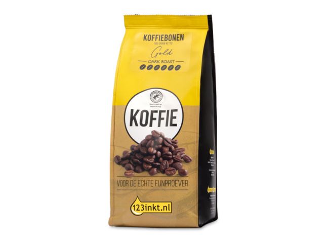 123inkt Gold dark roast koffiebonen 500 g