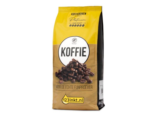 123inkt Platinum dark roast koffiebonen 1 kg