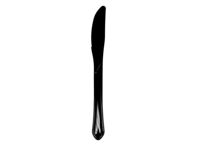 Couteau réutilisable Depa noir (50 pièces)