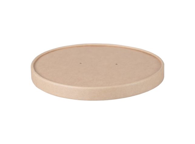 Couvercle de poke bowl kraft 150 mm (50 pièces)