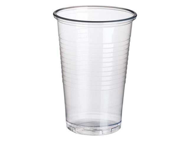 Gobelet en plastique transparent 200 ml (100 pièces)