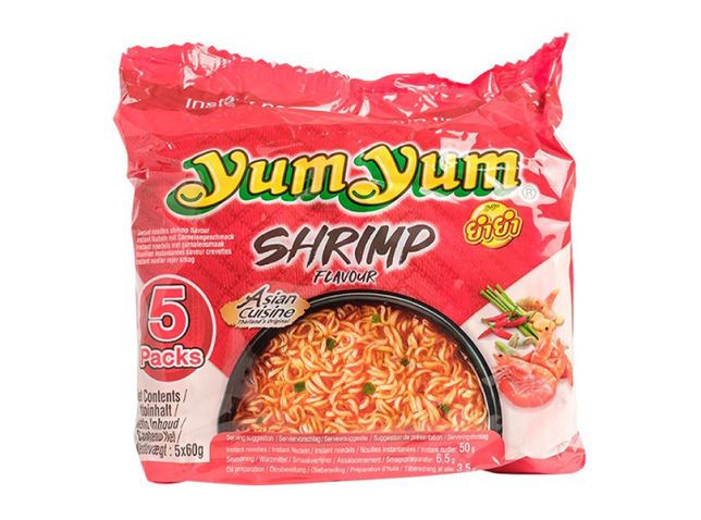 Yum Yum Noodles Soep garnalen (5 pack)