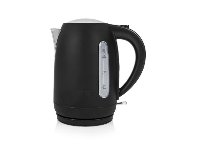 Bouilloire | Princess (1,7 L, Protection contre la cuisson à sec, Mat noir, Acier inoxydable)