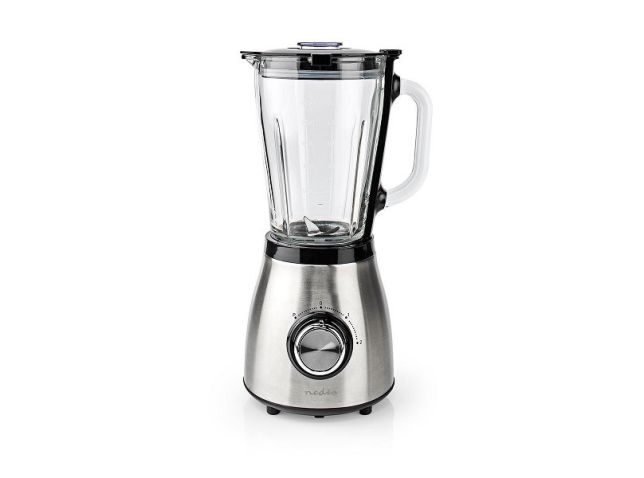Blender | Nedis (800W, 1.5 liter, 2 snelheden, Pulseerstand, Glas)