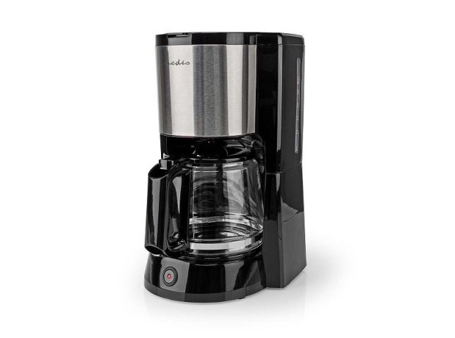 Cafetière Nedis noire/argent 1,5 litre