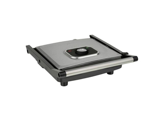 Contactgrill | Tristar | 30 x 26 centimeter (2000W, Zwevend deksel, Regelbare thermostaat, Anti-aanbaklaag, RVS)