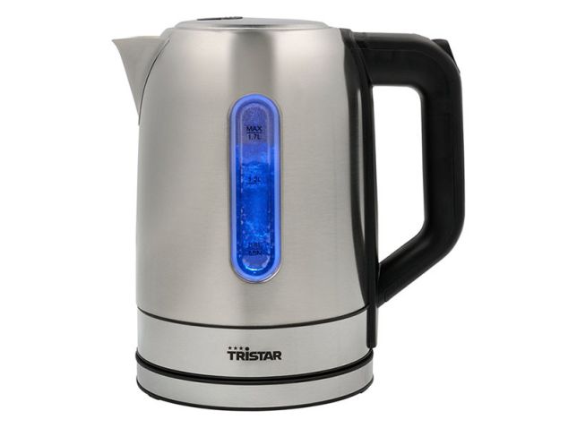 Bouilloire | Tristar (1,7 L, 2200 Watt, protection contre la cuisson à sec, inox)