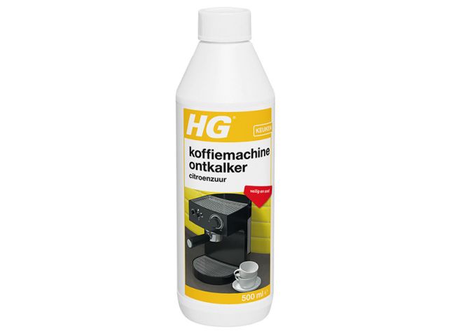 HG ontkalker voor espresso- & padkoffiezetapparaten (citroenzuur, 500 ml)