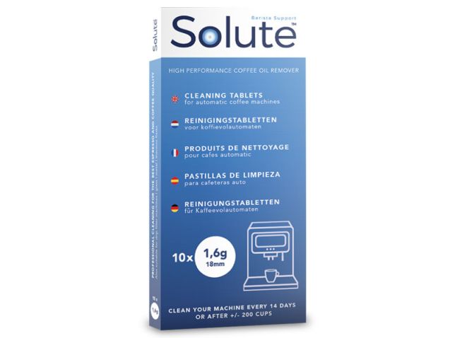 Solute reinigingstabletten | 1,6 gram | Ø 18 mm | 10 stuks