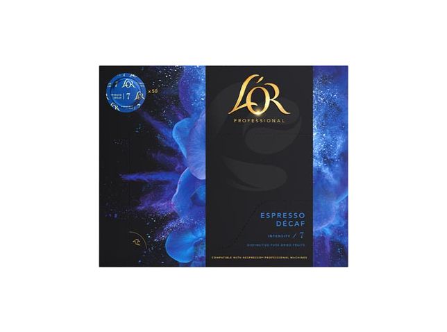 Douwe Egberts L'or professional discs Intensity 7, Espresso Décaf, pak van 50 discs