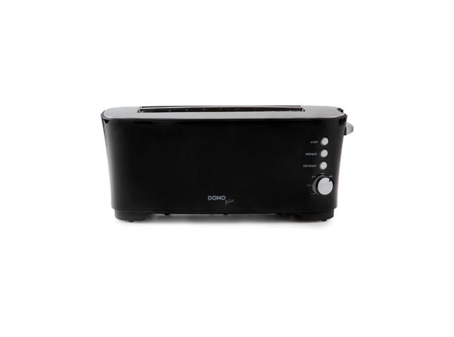 Domo Broodrooster B-Smart, voor 4 sneden brood, zwart